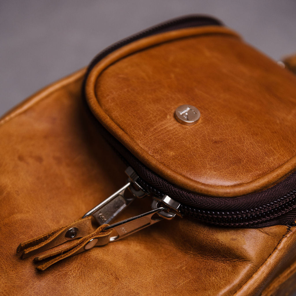 Luxury Leather Wine Cooler Bag