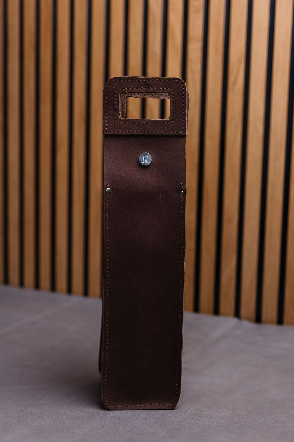 Wine bag leather/single