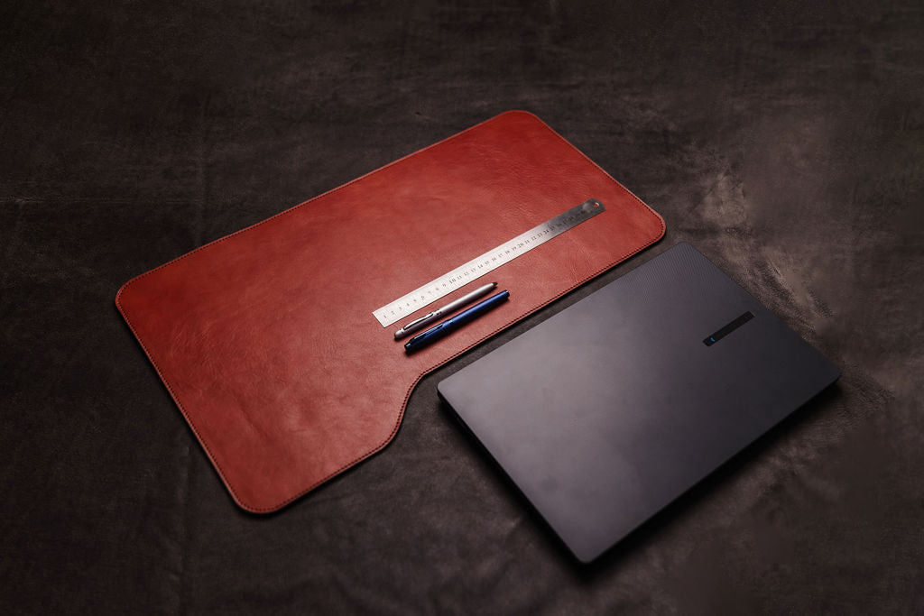 Leather Deskpad – Premium Mouse & Keyboard Mat | Handmade Office