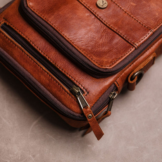 Richie Leather Man Bag