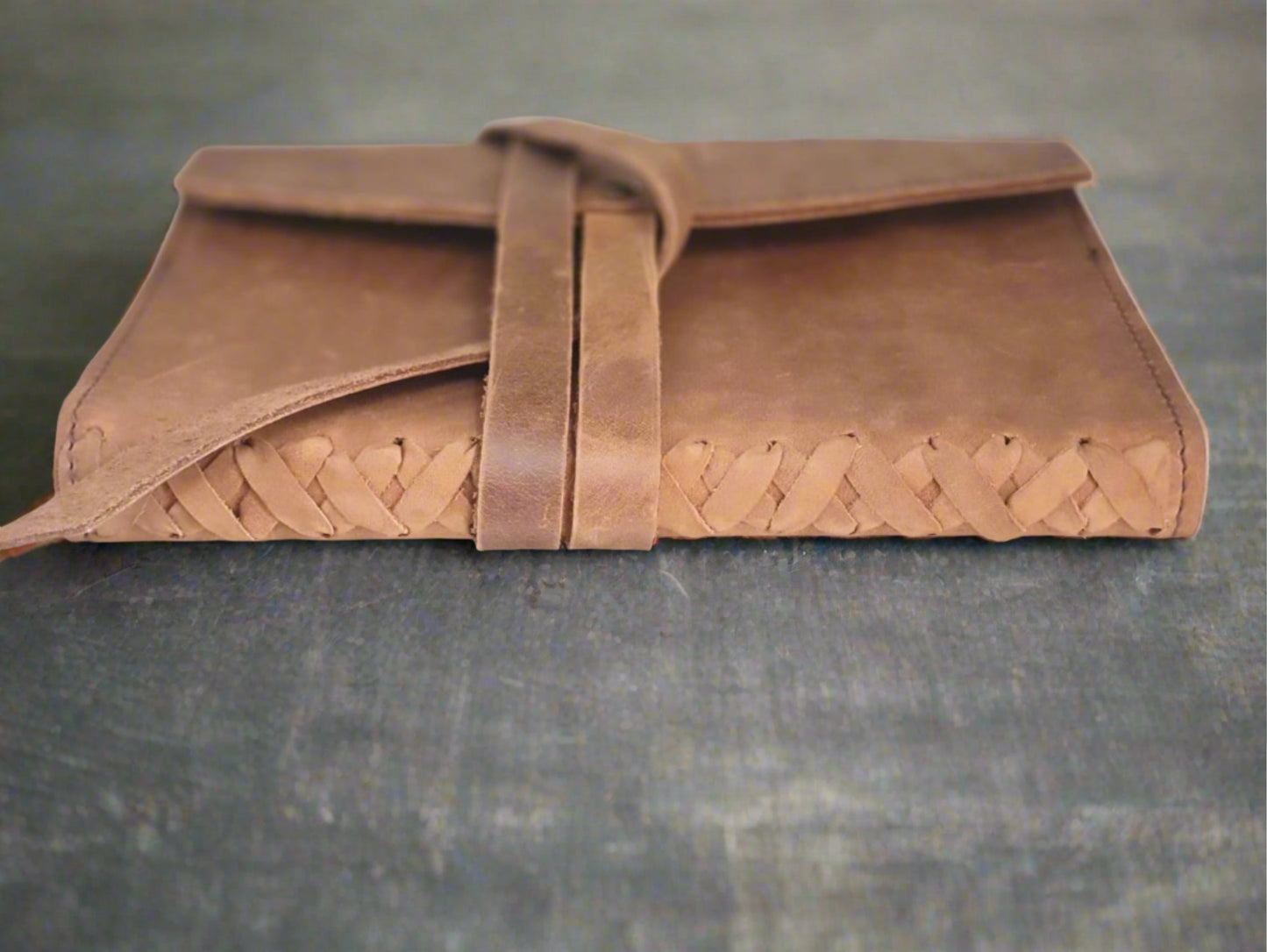 A5 Braided Journal with Leather Cover