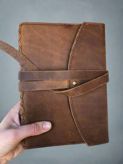 A5 Braided Journal with Leather Cover