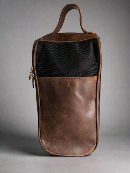 The Leather Golf Shoe Bag