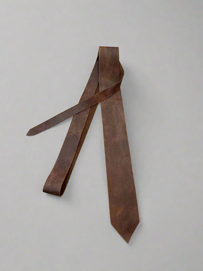 Leather tie Men