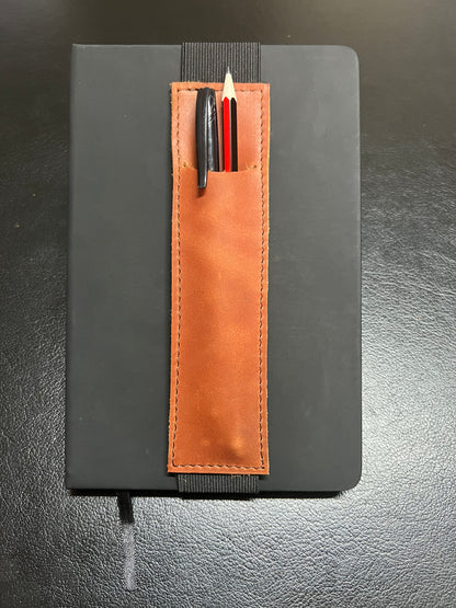 Leather Bookmark with Elastic A5