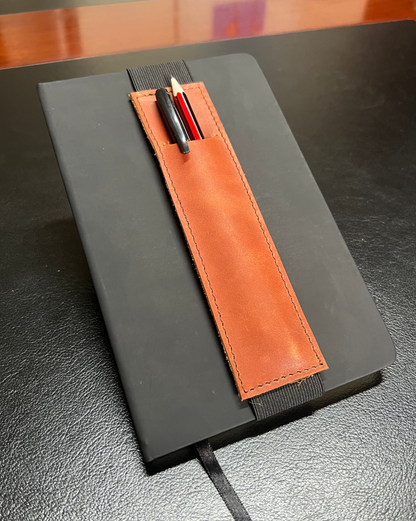 Leather Bookmark with Elastic A5