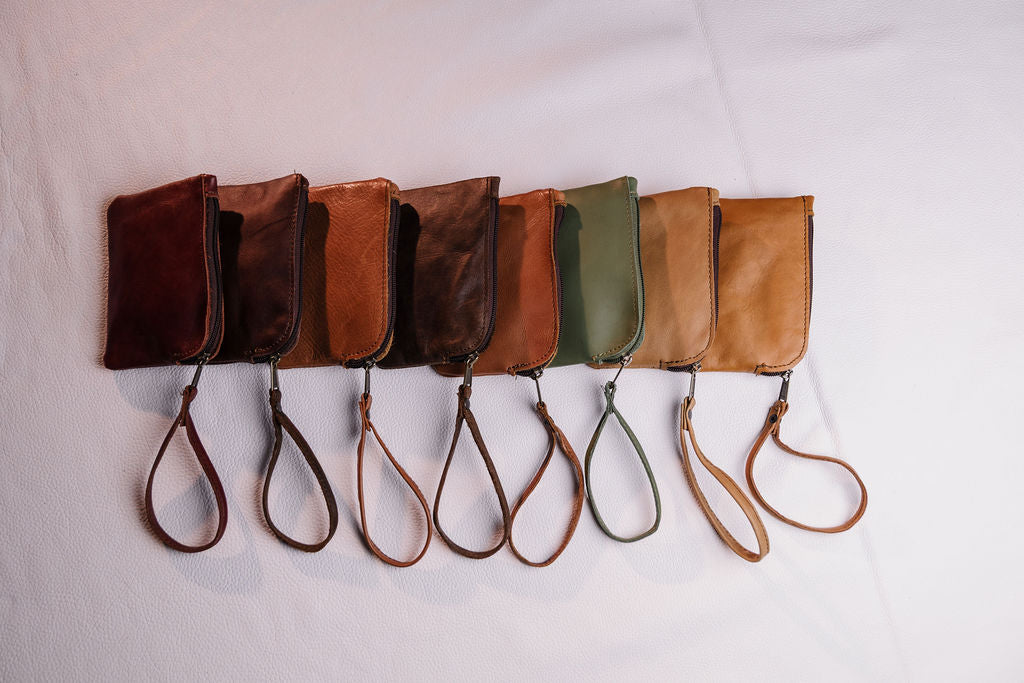 Large Leather Coin Bag