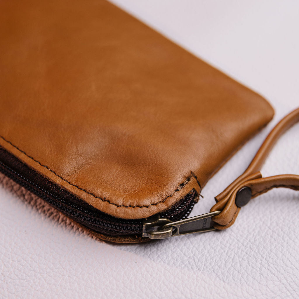 Large Leather Coin Bag