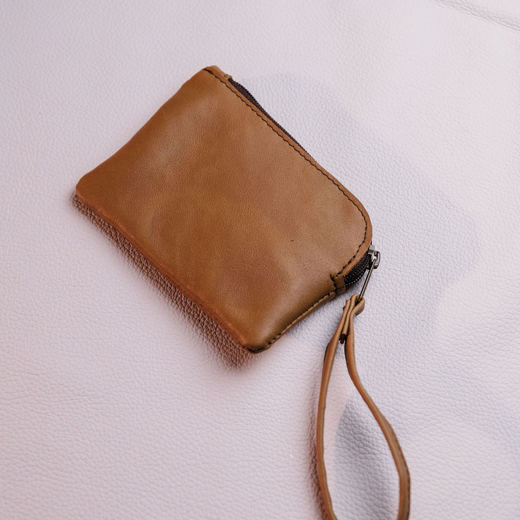 Large Leather Coin Bag