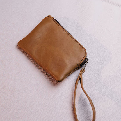 Large Leather Coin Bag