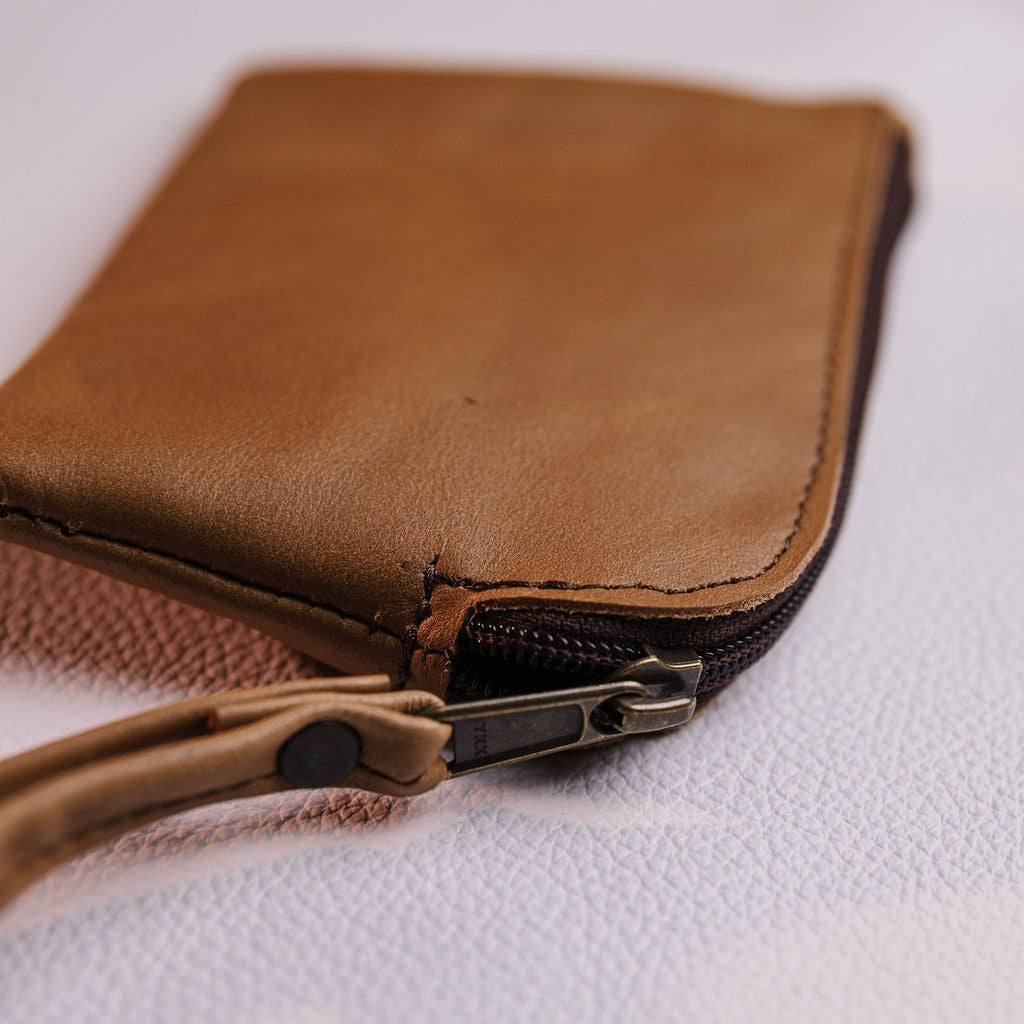 Large Leather Coin Bag