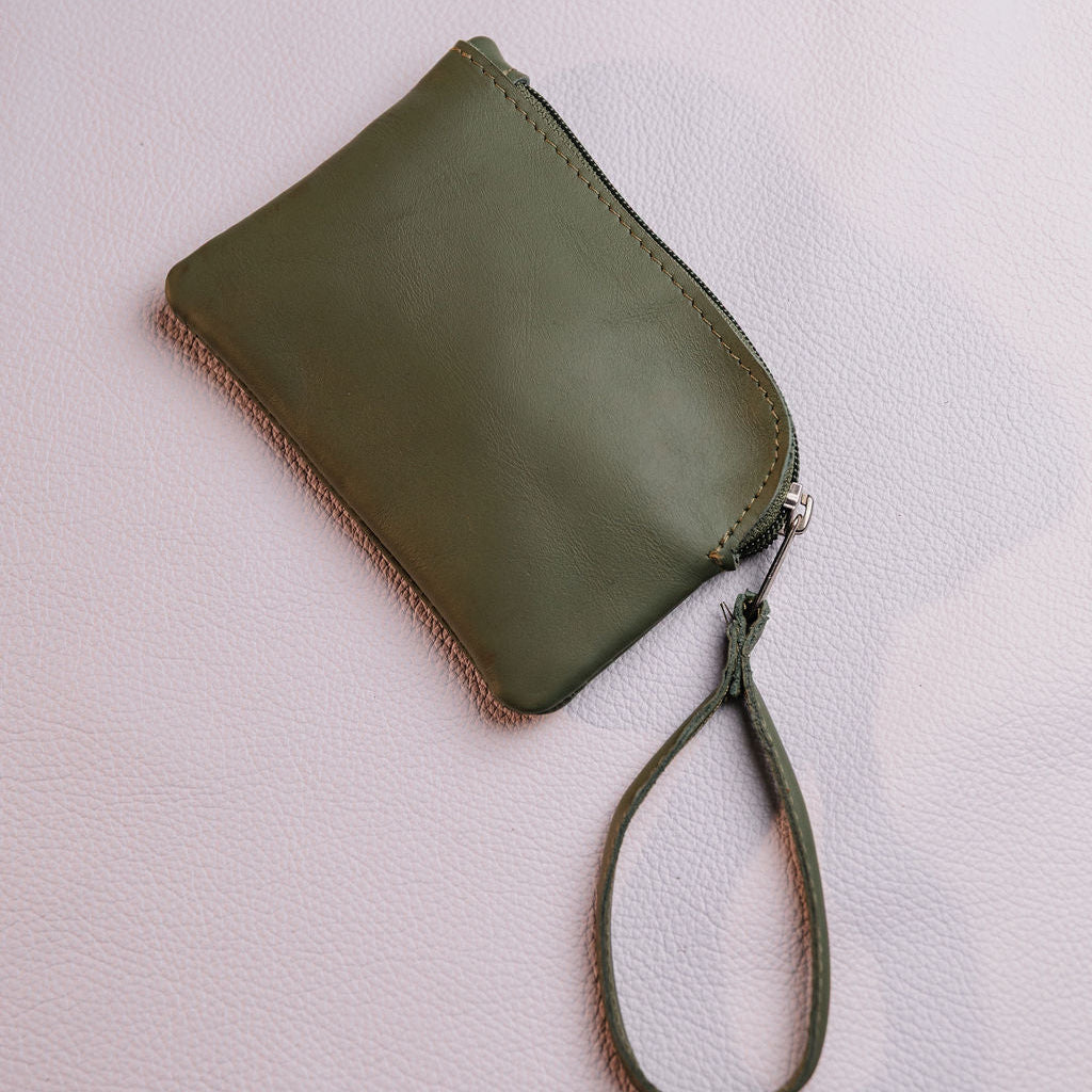 Large Leather Coin Bag