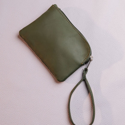Large Leather Coin Bag