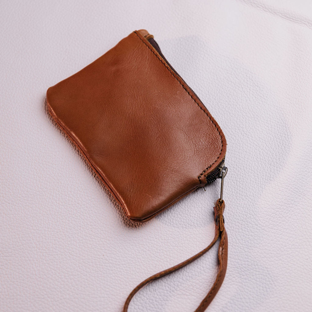 Large Leather Coin Bag