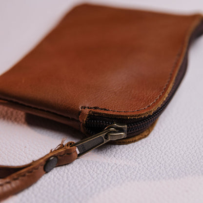 Large Leather Coin Bag