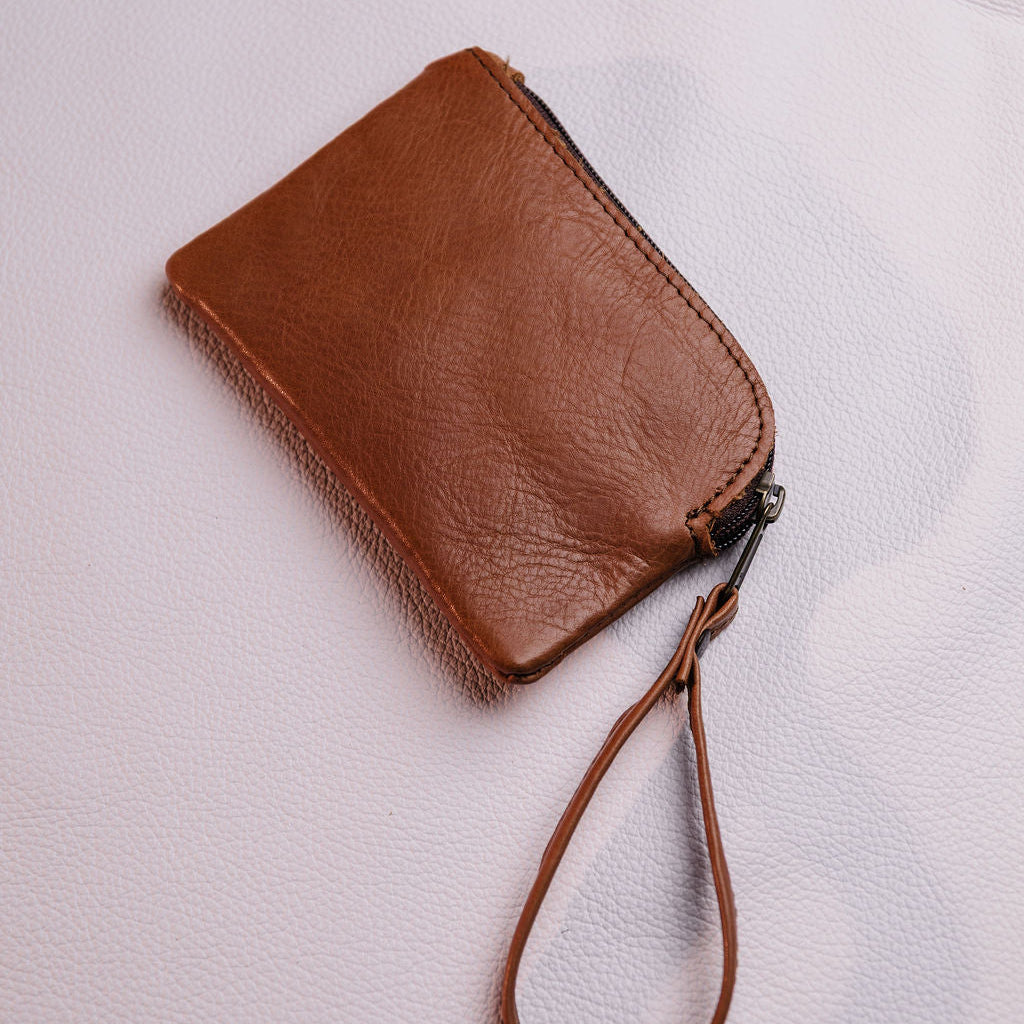 Large Leather Coin Bag