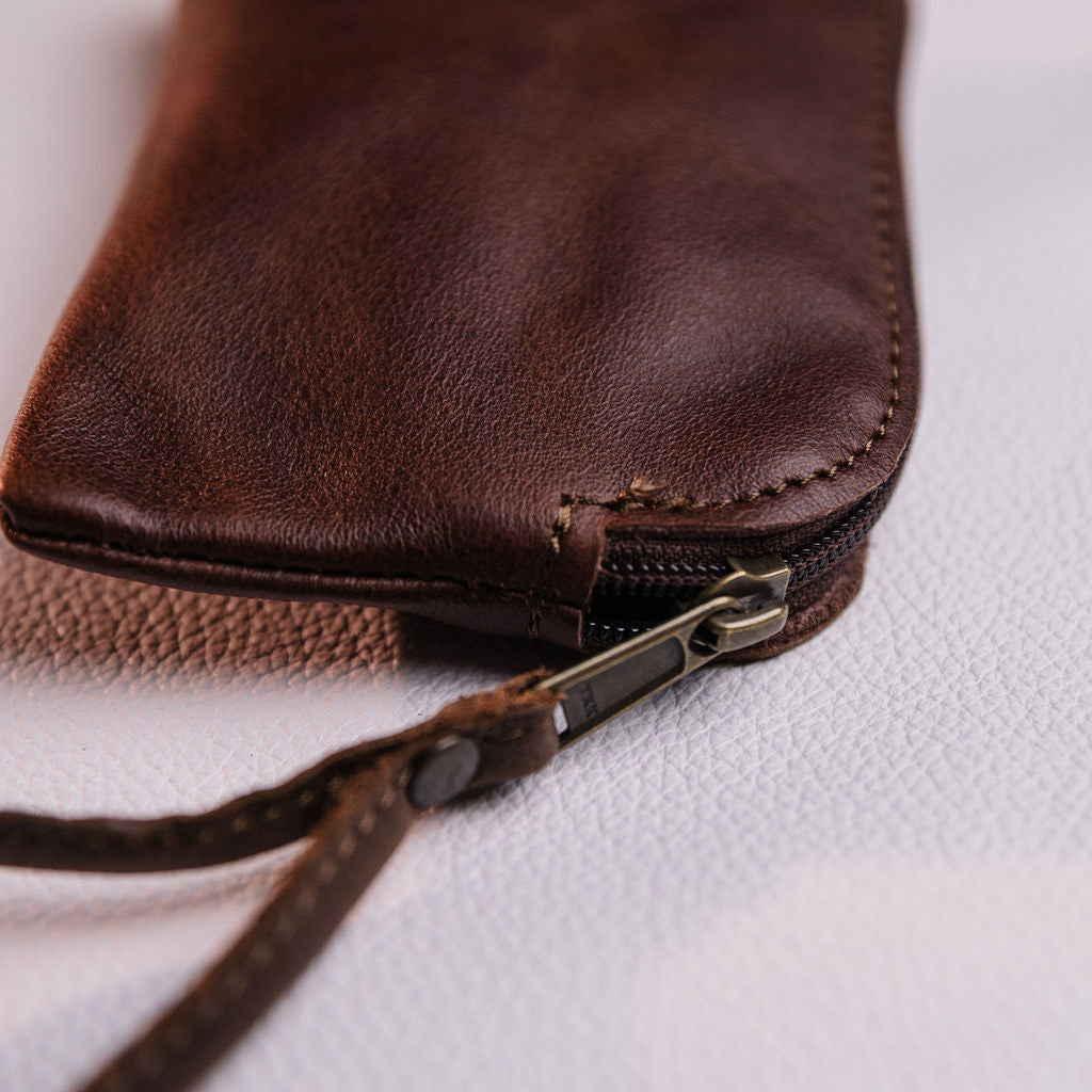 Large Leather Coin Bag