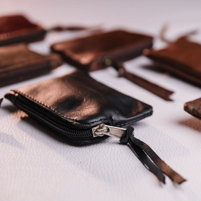 Small Leather Coin Bag | Compact Coin Purse | Knap Sak – KNAP SAK