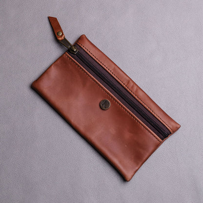 Small LEATHER Pencil bag
