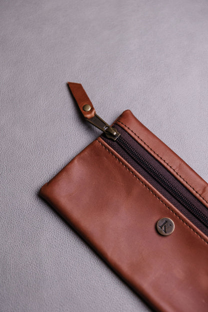 Small LEATHER Pencil bag