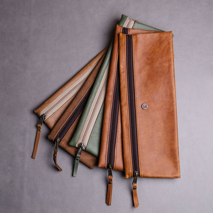 Large Leather Pencil bag