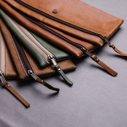 Large Leather Pencil bag