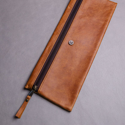 Large Leather Pencil bag