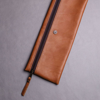 Large Leather Pencil bag