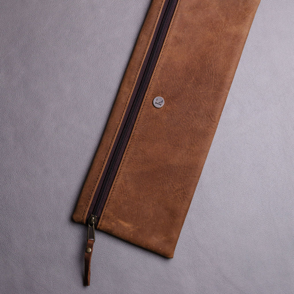 Large Leather Pencil bag