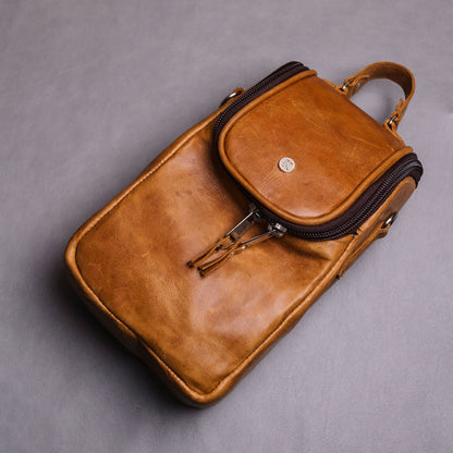 Luxury Leather Wine Cooler Bag