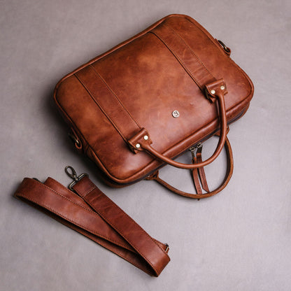 Leather Mackbook Laptop bag 13-Inch