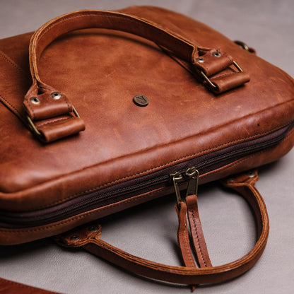 Leather Mackbook Laptop bag 13-Inch