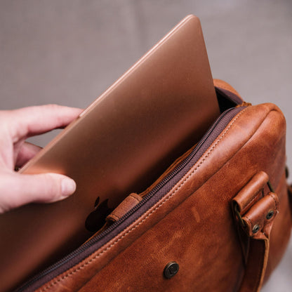 Leather Mackbook Laptop bag 13-Inch