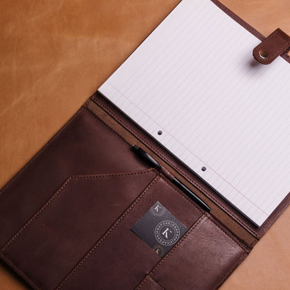 A4 Leather Notepad Folder