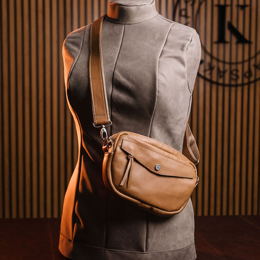 Moon Leather Sling Bag