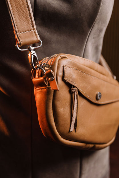 Moon Leather Sling Bag
