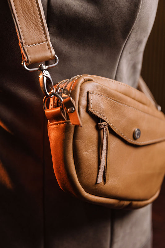 Moon Leather Sling Bag