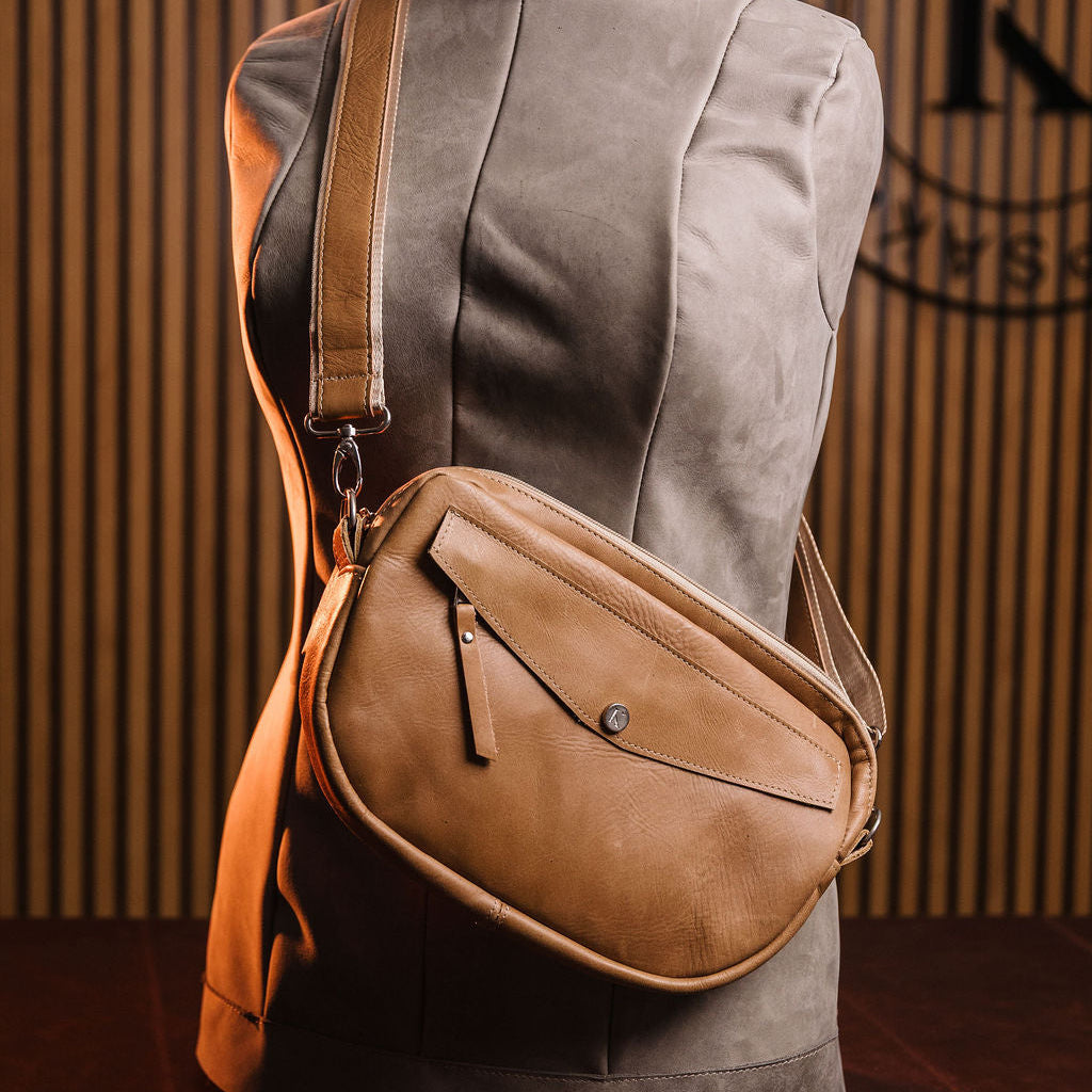 Moon Leather Sling Bag
