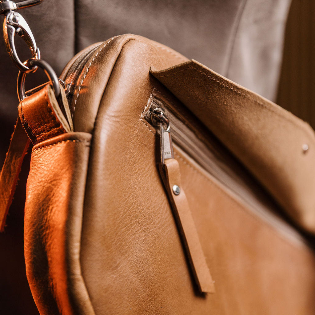 Moon Leather Sling Bag