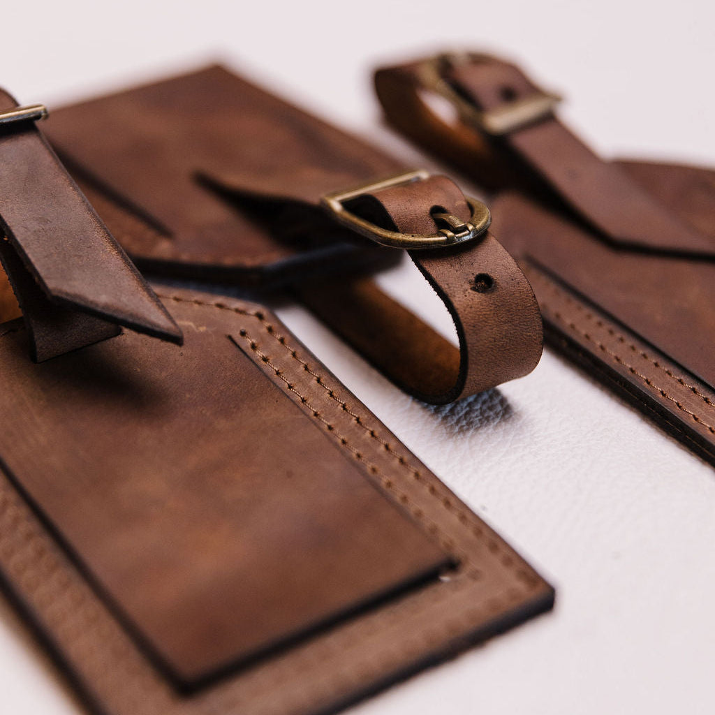 Leather Travel Luggage Tag