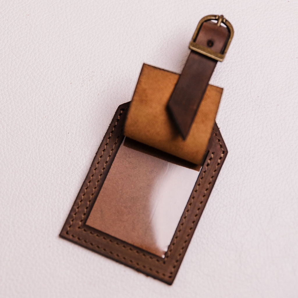 Leather Travel Luggage Tag