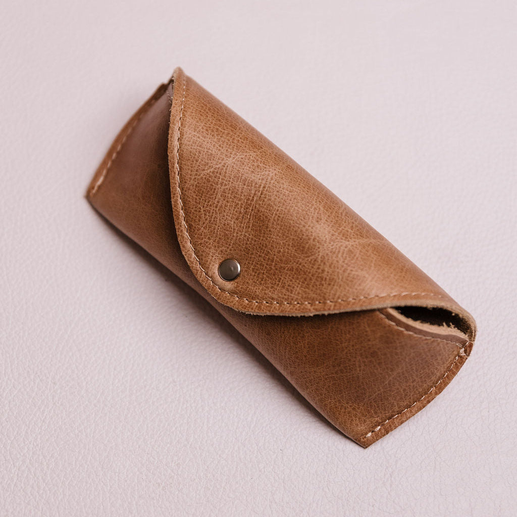 Leather Glasses Case – Full Grain Eyewear Holder | Knap Sak – KNAP