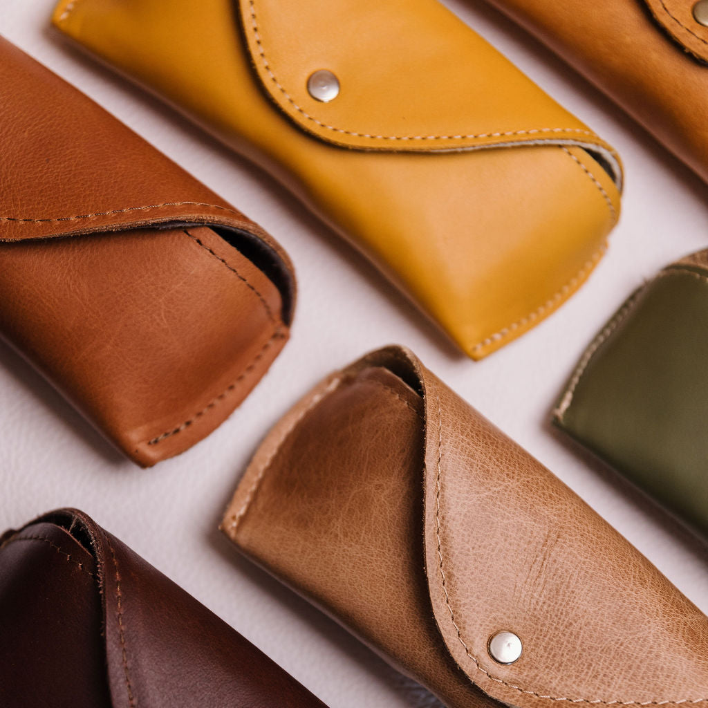 Leather Glasses Case – Full Grain Eyewear Holder | Knap Sak – KNAP