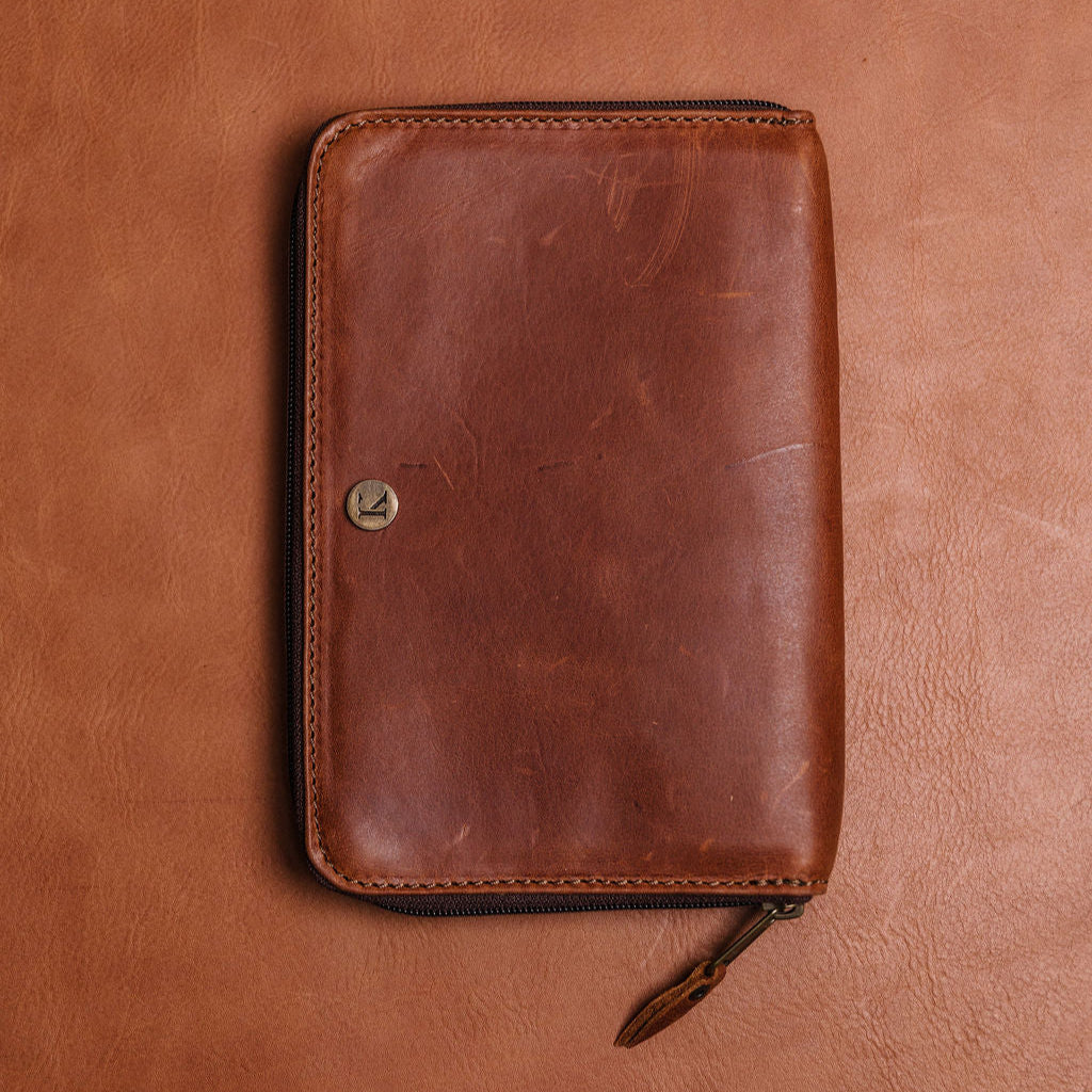 A5 Leather Travel Wallet