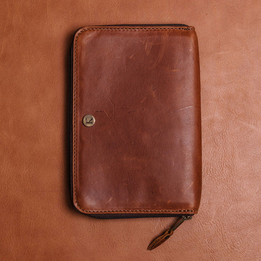 A5 Leather Travel Wallet