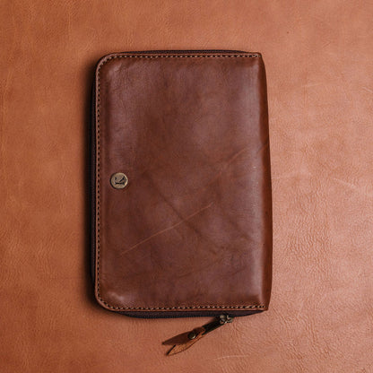 A5 Leather Travel Wallet