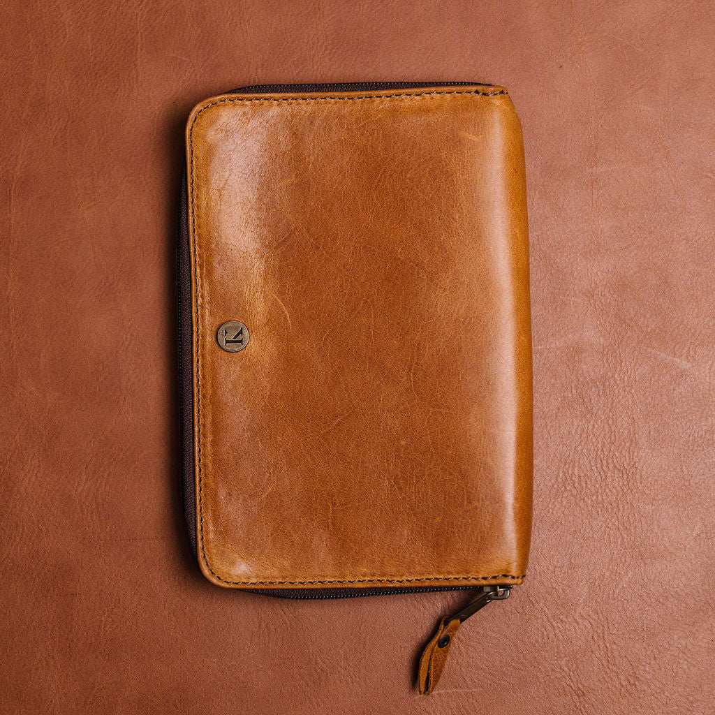 A5 Leather Travel Wallet
