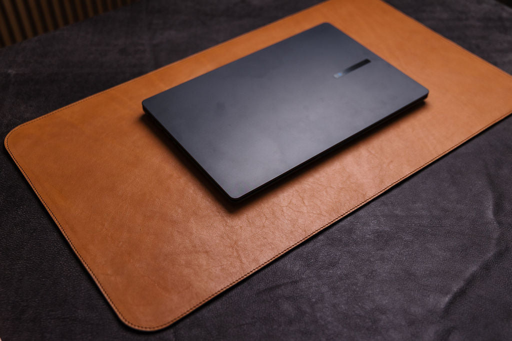 Leather Deskpad – Premium Mouse & Keyboard Mat | Handmade Office