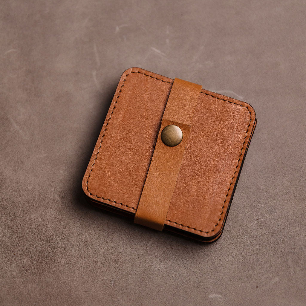Leather coasters
