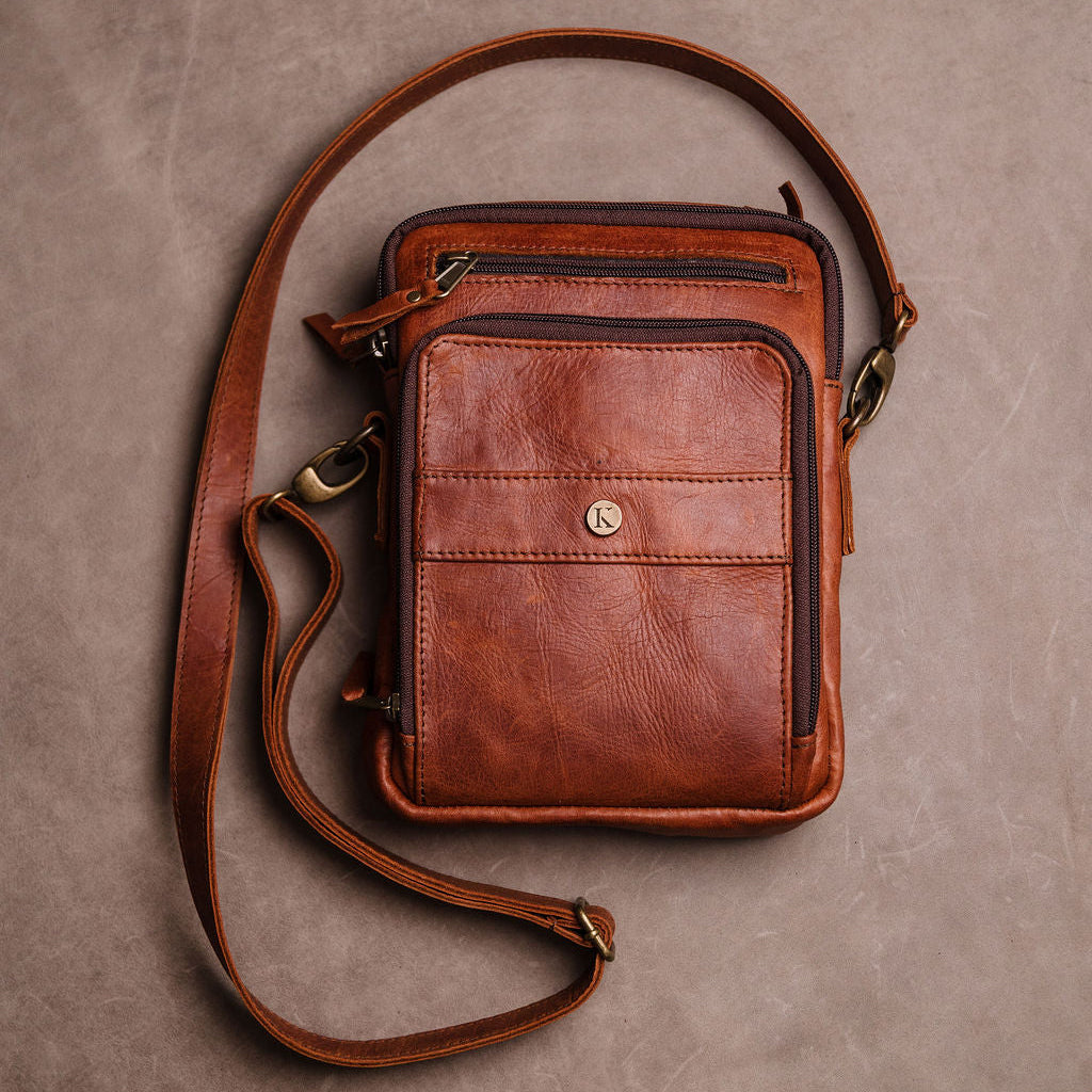Richie Leather Man Bag